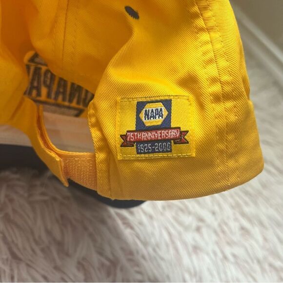 Napa Auto Parts Yellow Blue 75th Anniversary 1925-2000 Adjustable Hat - Picture 3 of 7